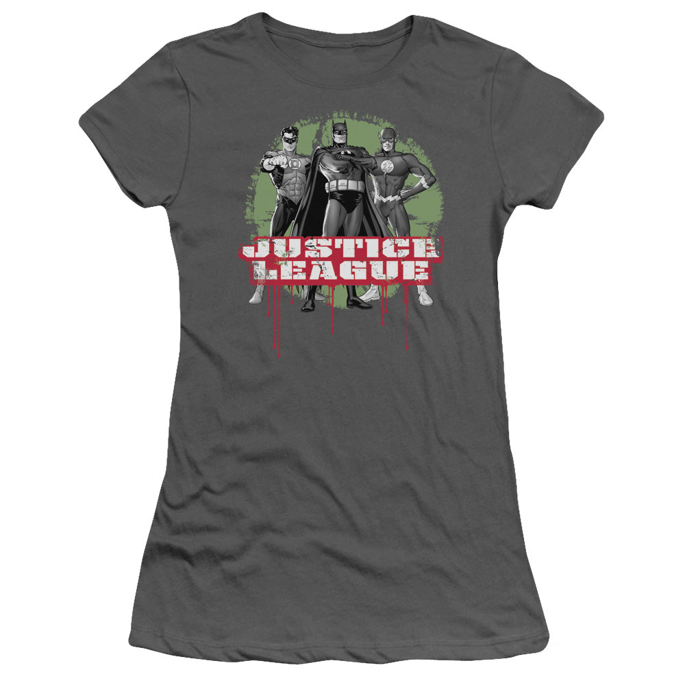 JLA Jla Trio Licensed Women's T-Shirt Juniors SM-XL