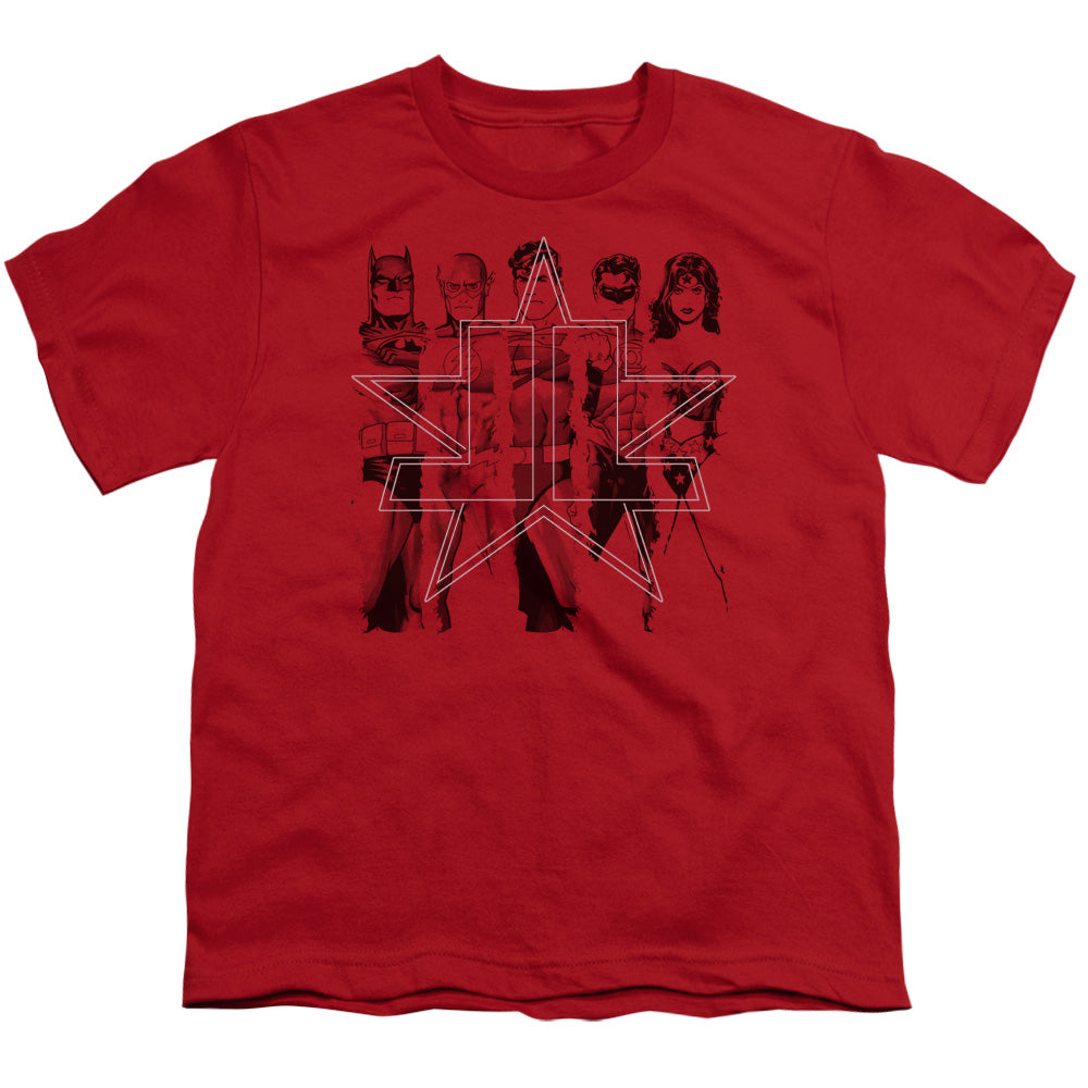JLA Five Stars Licensed Kid's T-Shirt (Ages 4-7) XS-XL