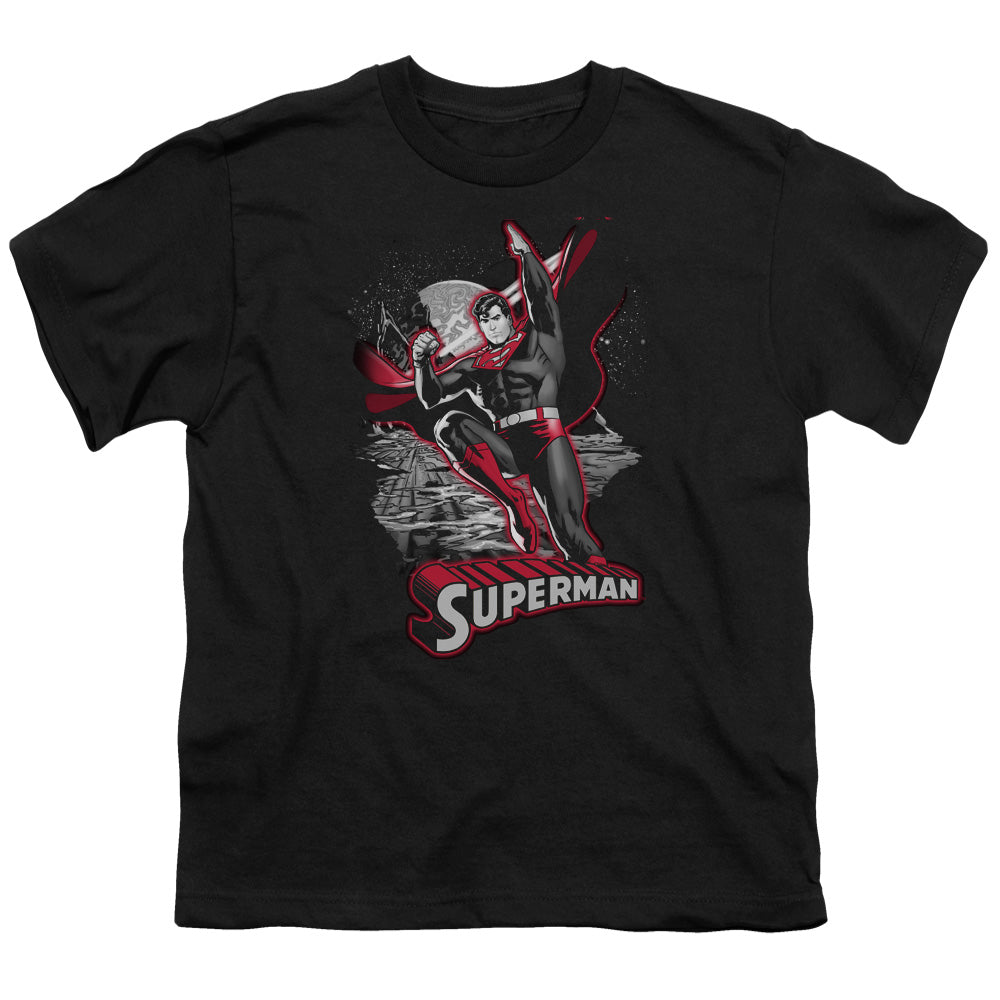 JLA Superman Red & Gray Licensed Kid's T-Shirt (Ages 4-7) XS-LG