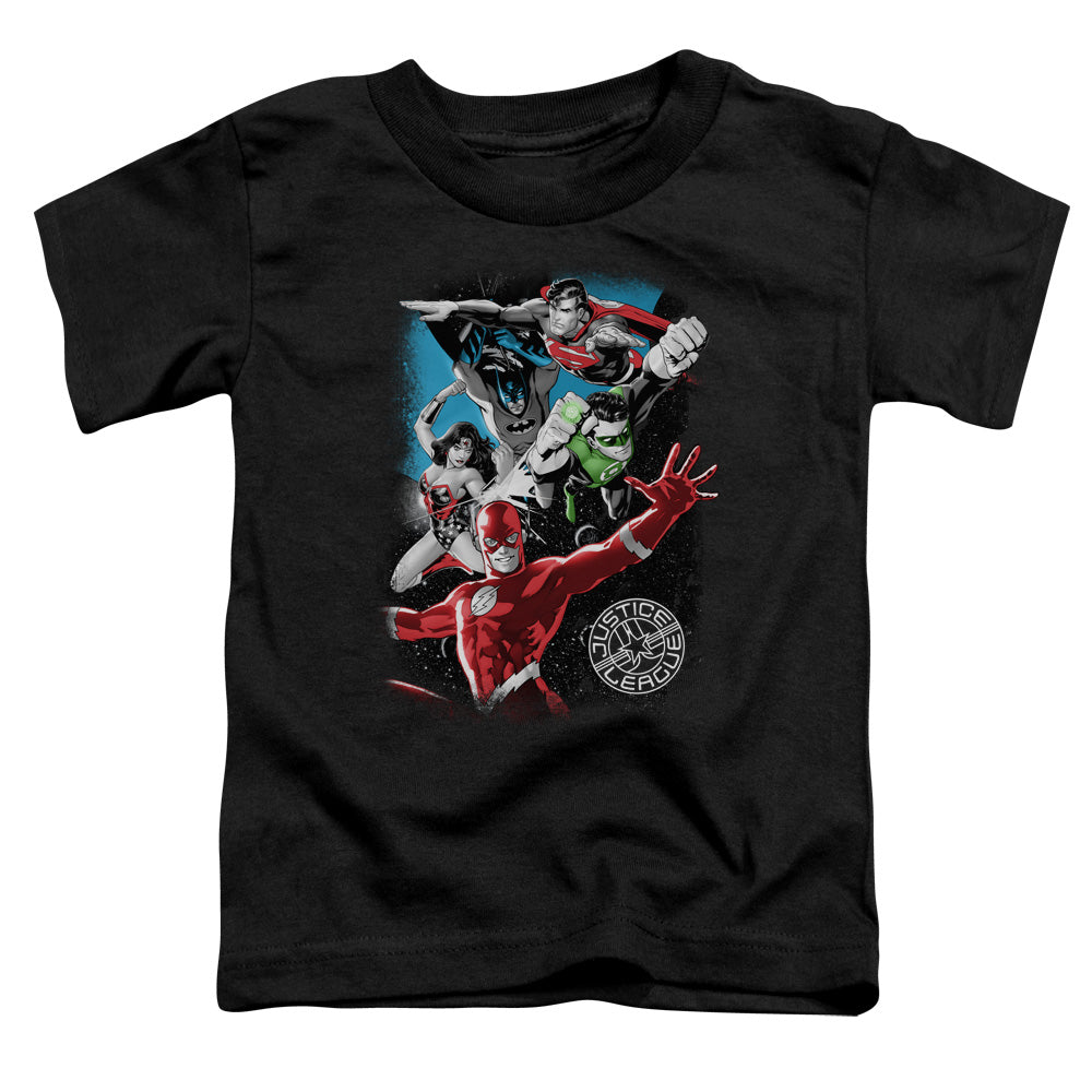 JLA Galactic Attack Licensed Toddler T-Shirt LG