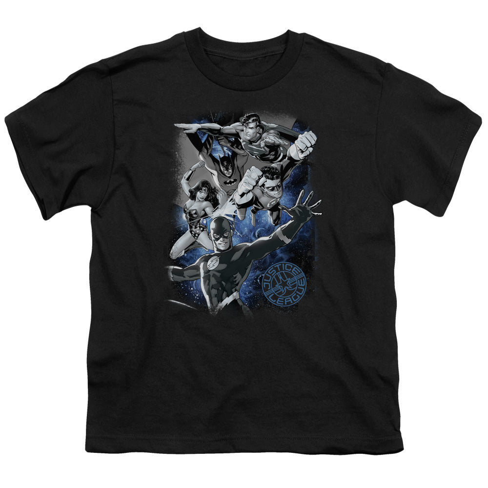 JLA Galactic Attack Nebula Licensed Kid's T-Shirt (Ages 4-7) MD