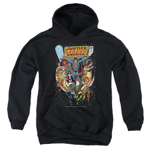 AN OFFCIALLY LICENSED JUSTICE LEAGUE  JUSTICE LEAGUE NO. 217 YOUTH HOODIE BLACK