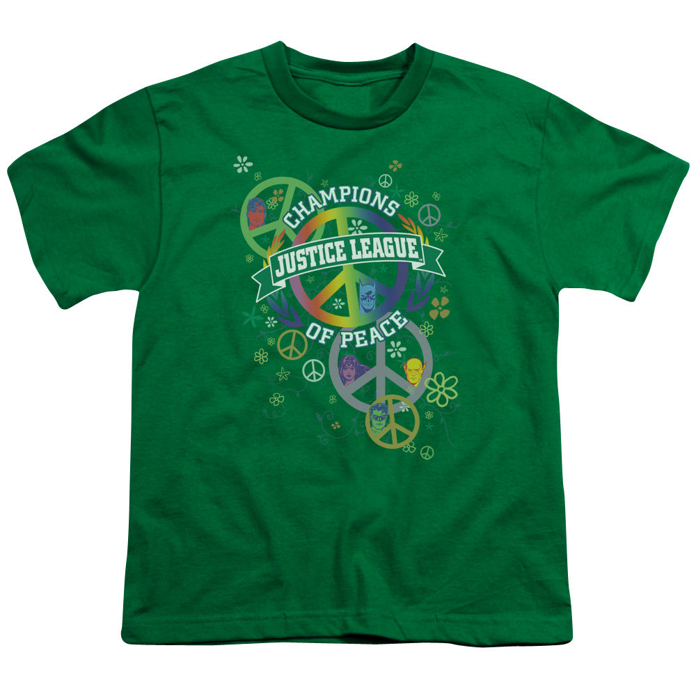 JLA Peace League Licensed Kid's T-Shirt (Ages 4-7) SM-XL