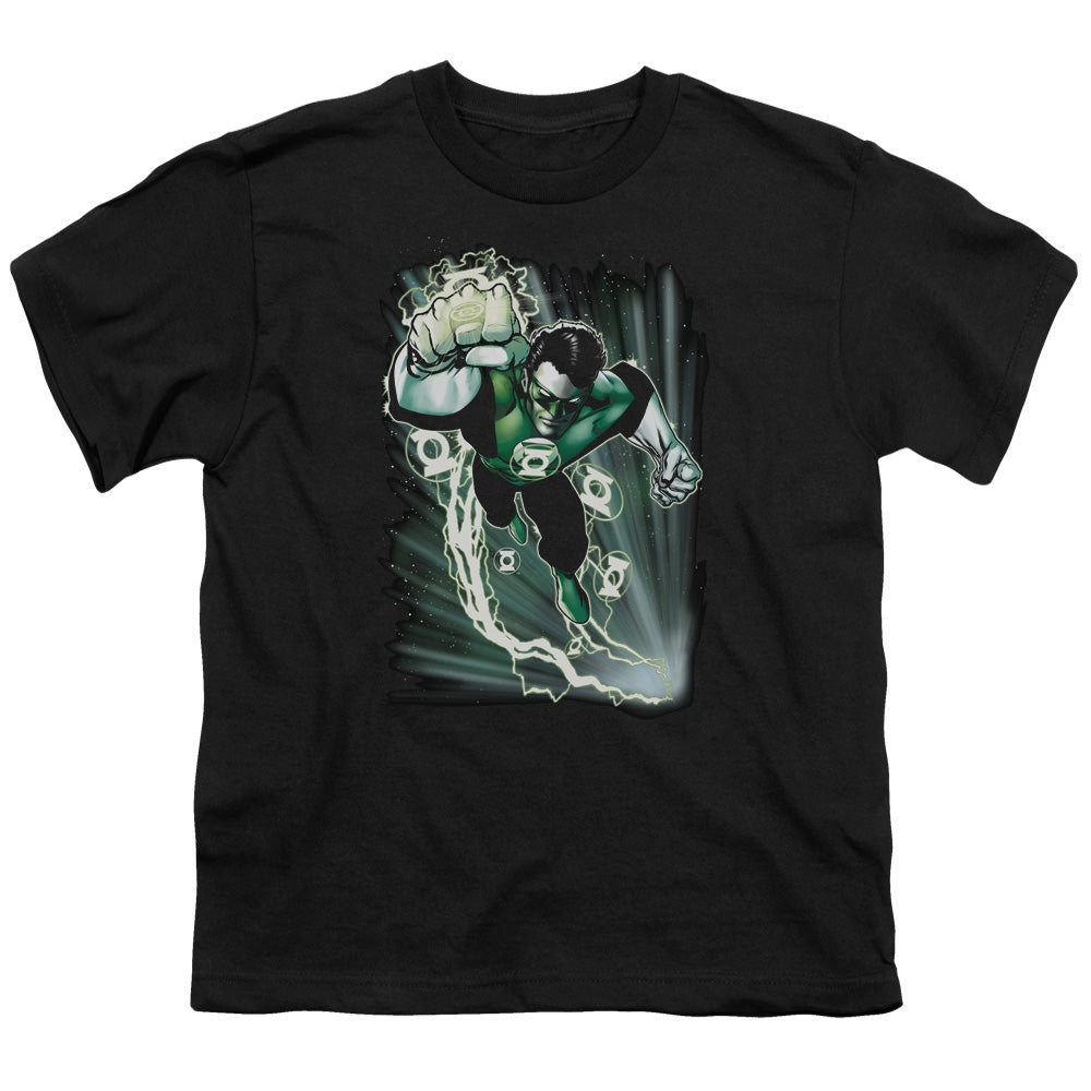 JLA Emerald Energy Licensed Kid's T-Shirt (Ages 4-7) XS-XL