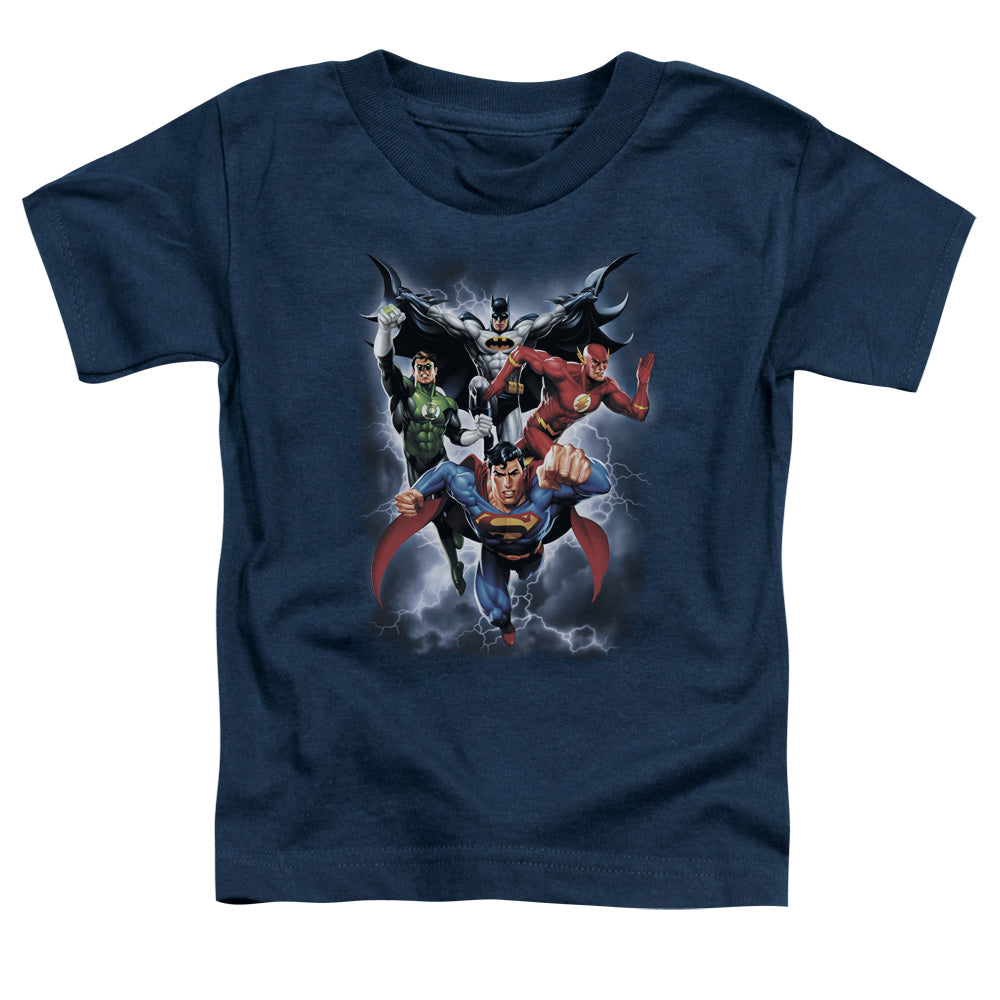 JLA The Coming Storm Licensed Toddler T-Shirt SM-LG
