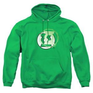 AN OFFCIALLY LICENSED JLA GL ENERGY LOGO ADULT UNISEX PULLOVER HOODIE KELLY GREEN