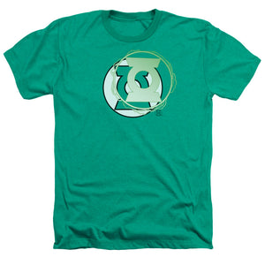 AN OFFCIALLY LICENSED JLA GL ENERGY LOGO MEN'S HEATHER T-SHIRT KELLY GREEN