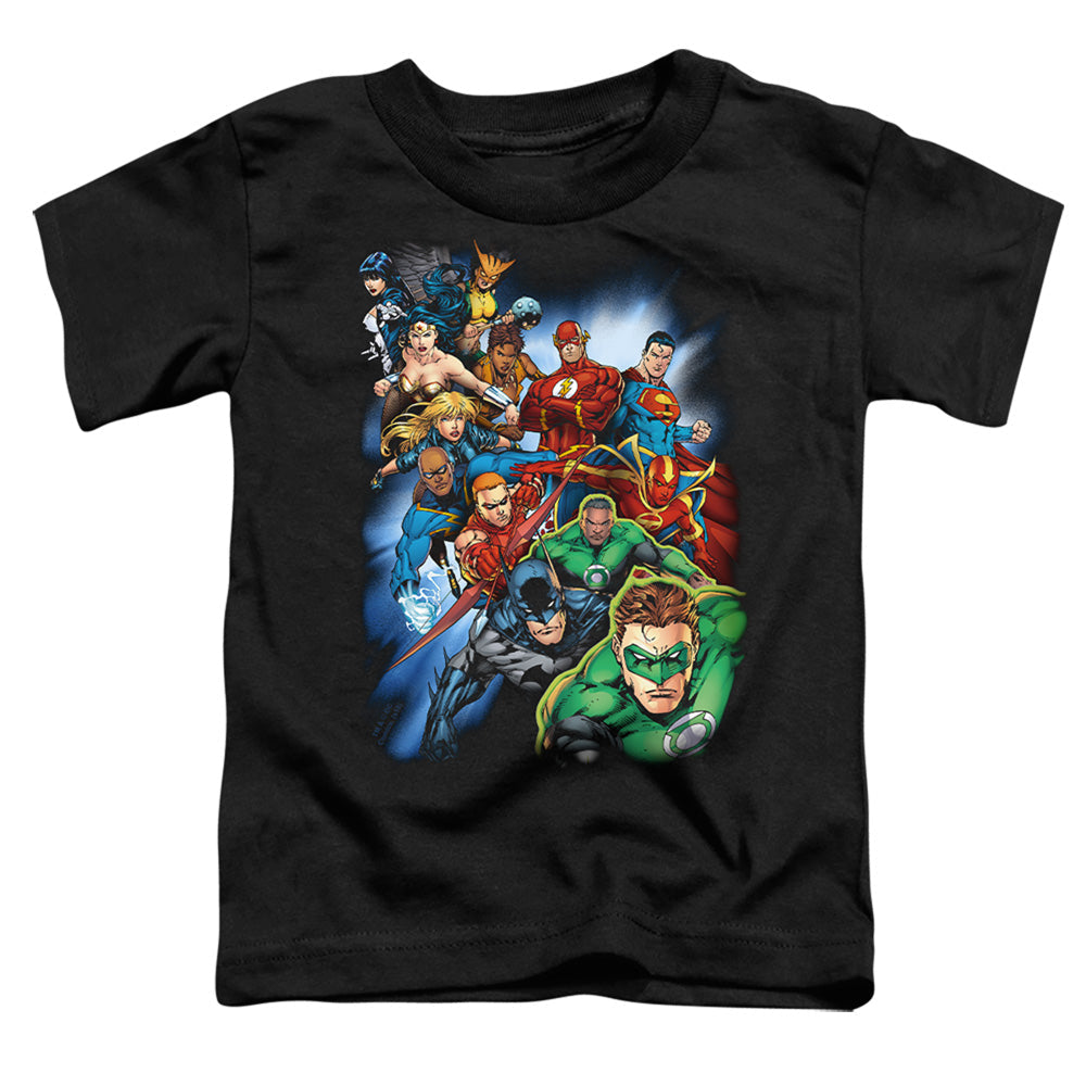 JLA Heroes Unite Licensed Toddler T-Shirt SM-LG