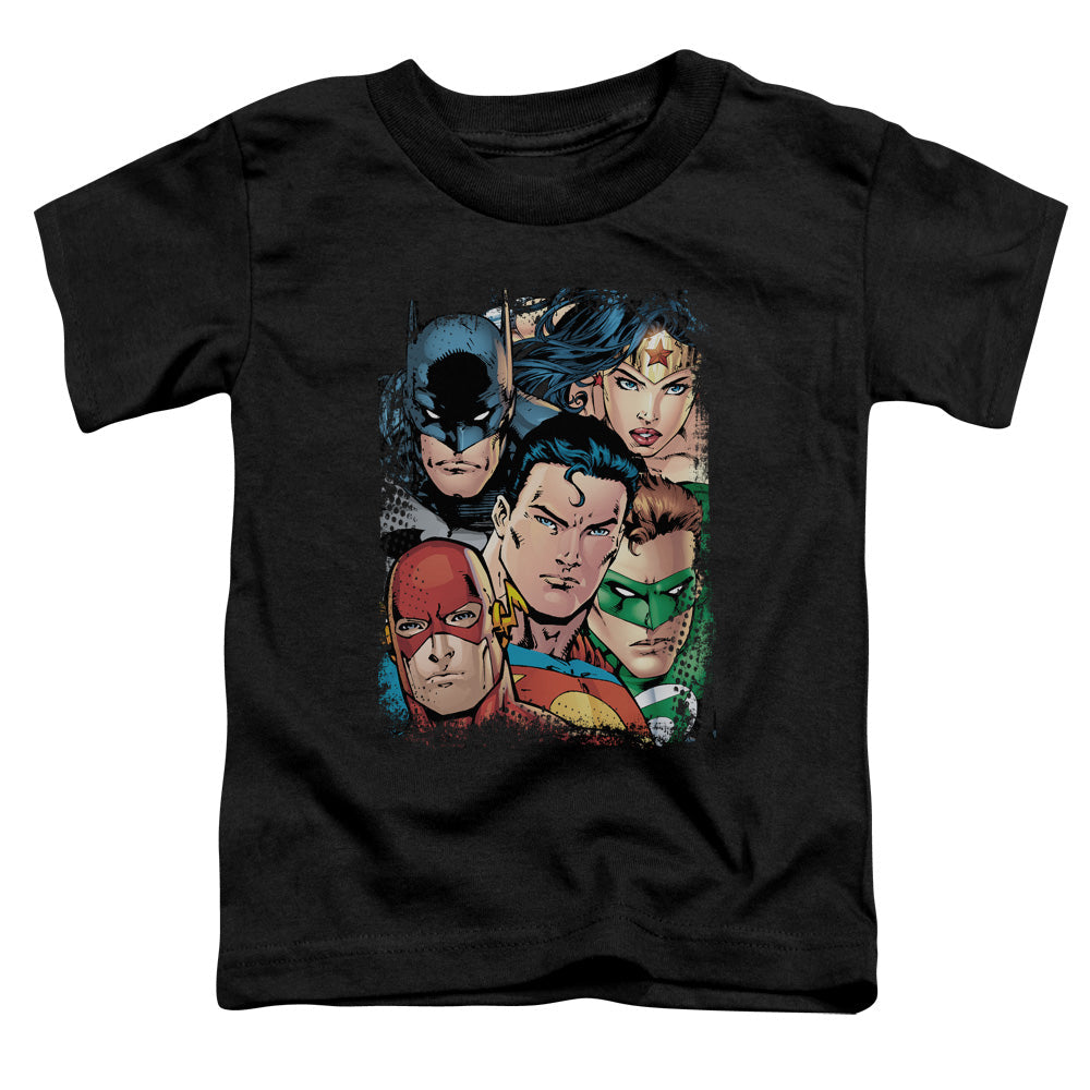 JLA Up Close And Personal Licensed Toddler T-Shirt LG