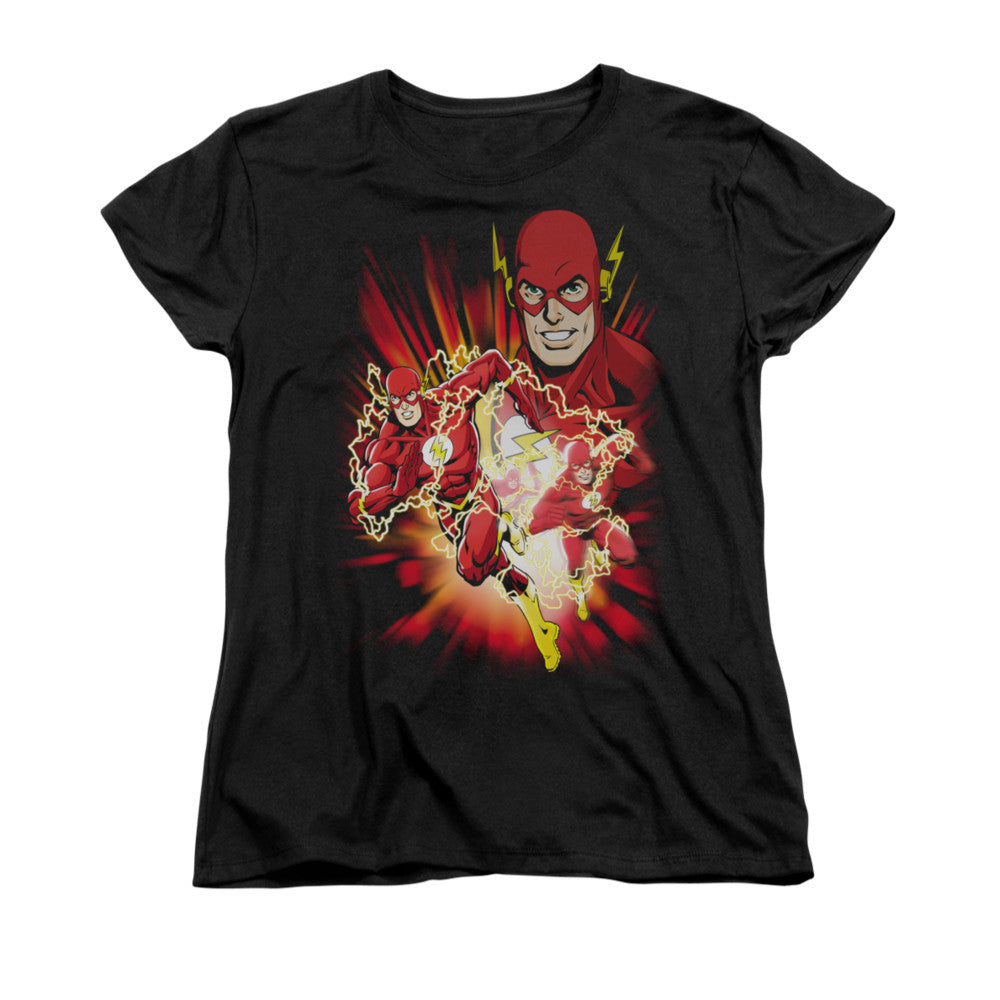 JLA Speed Force Licensed Women's T-Shirt Regular Fit MD-LG