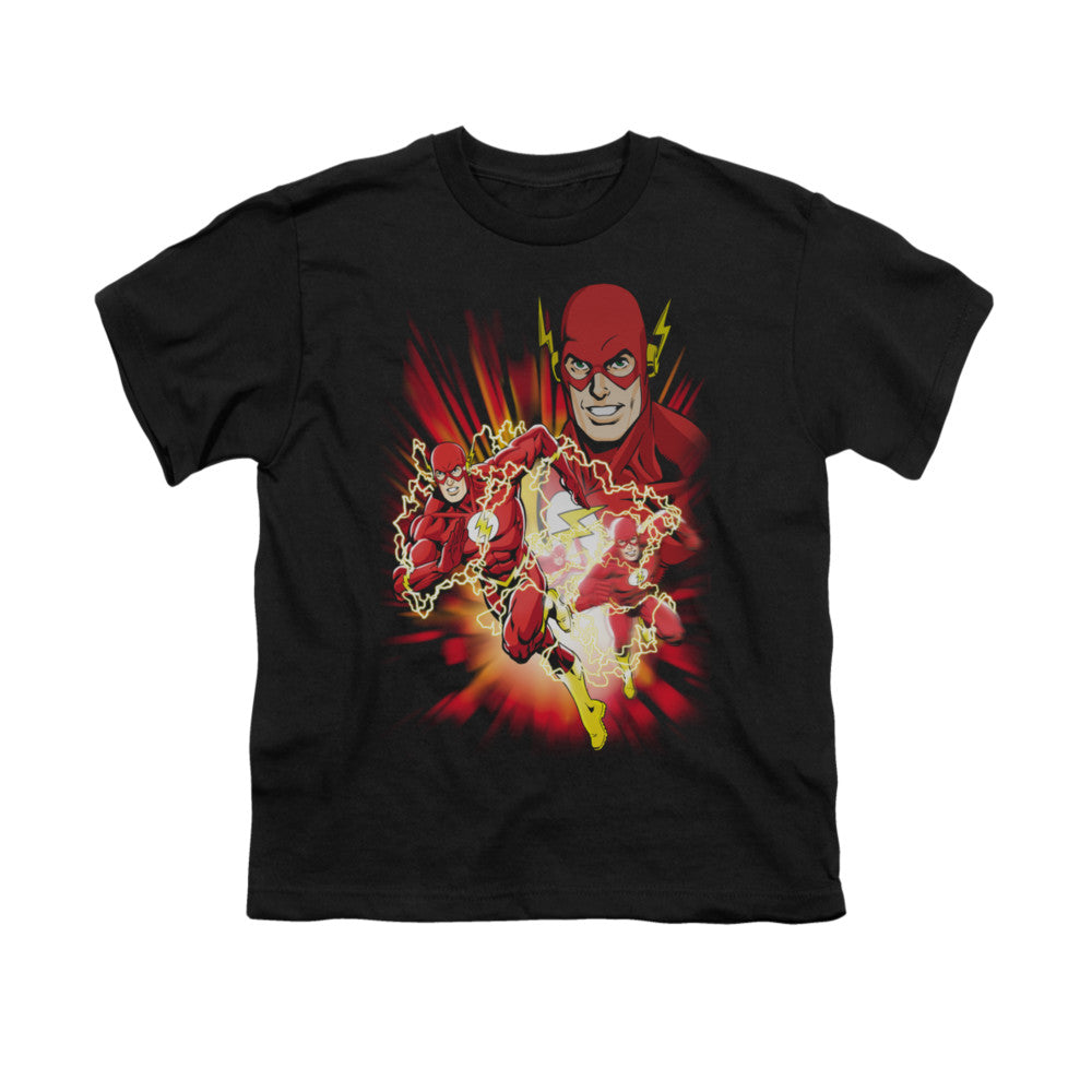 JLA Speed Force Licensed Kid's T-Shirt (Ages 4-7) XS-XL