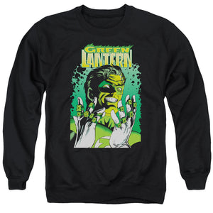 AN OFFCIALLY LICENSED JLA GL #49 COVER ADULT UNISEX CREWNECK SWEATSHIRT BLACK