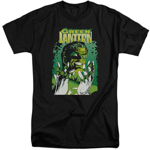 AN OFFCIALLY LICENSED JLA GL #49 COVER MEN'S TALL FIT T-SHIRT BLACK