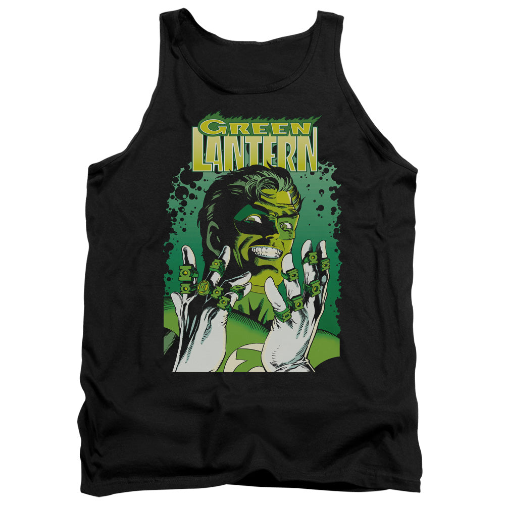 AN OFFCIALLY LICENSED JLA GL #49 COVER ADULT UNISEX TANK TOP BLACK