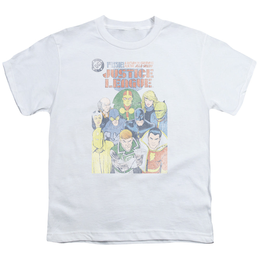 JLA Justice League #1 Cover Licensed Kid's T-Shirt (Ages 4-7) XS-XL