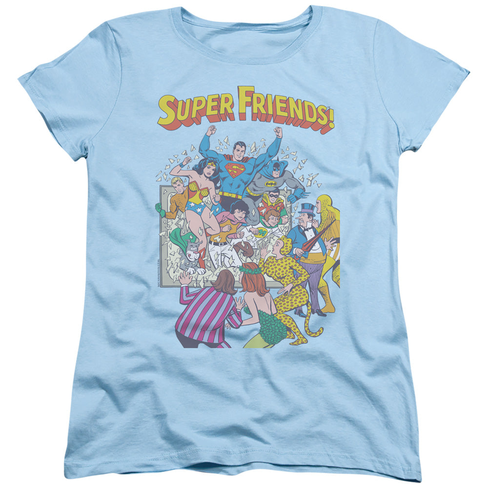 JLA Super Friends #1 Licensed Women's T-Shirt Regular Fit LG-2X