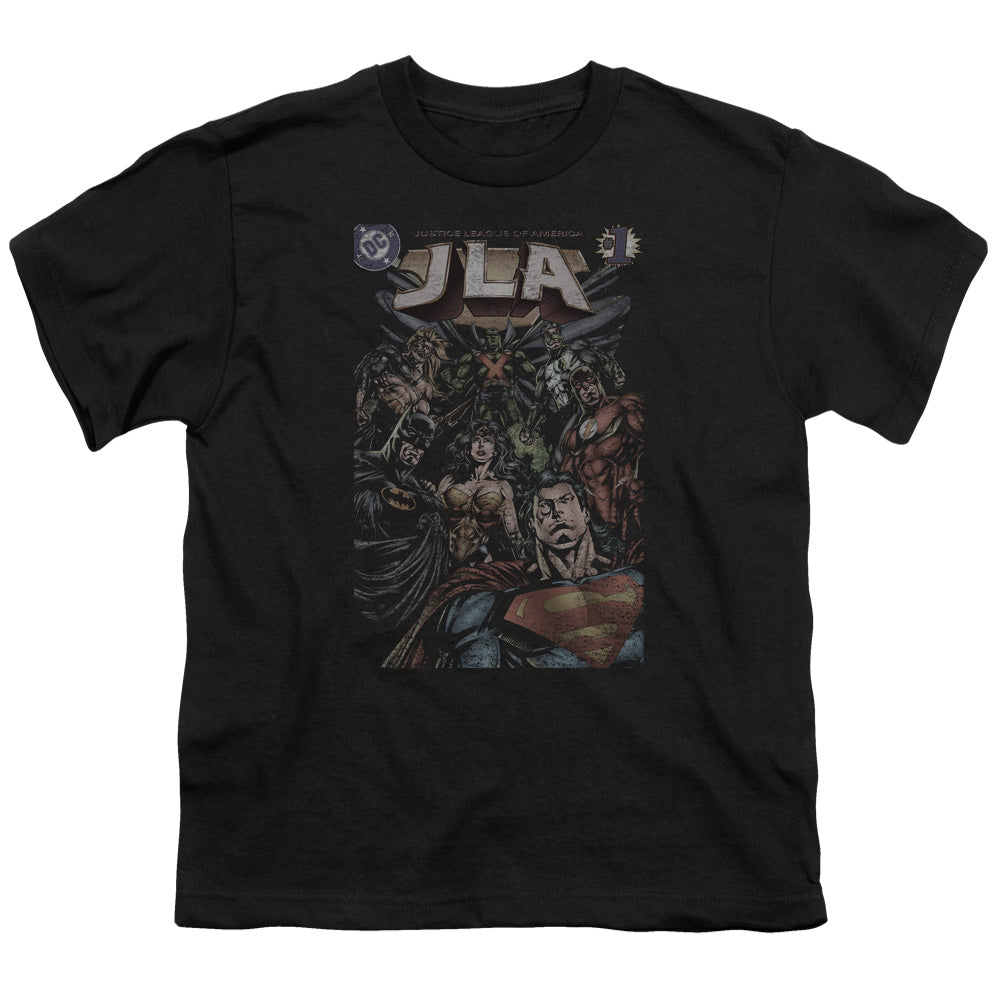 JLA #1 Cover Licensed Kid's T-Shirt (Ages 4-7) XS-XL