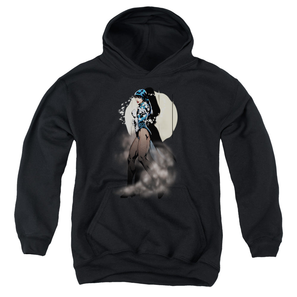 AN OFFCIALLY LICENSED JLA ZATANNA ILLUSION YOUTH HOODIE BLACK