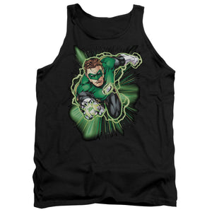 AN OFFCIALLY LICENSED JLA GREEN LANTERN ENERGY ADULT UNISEX TANK TOP BLACK
