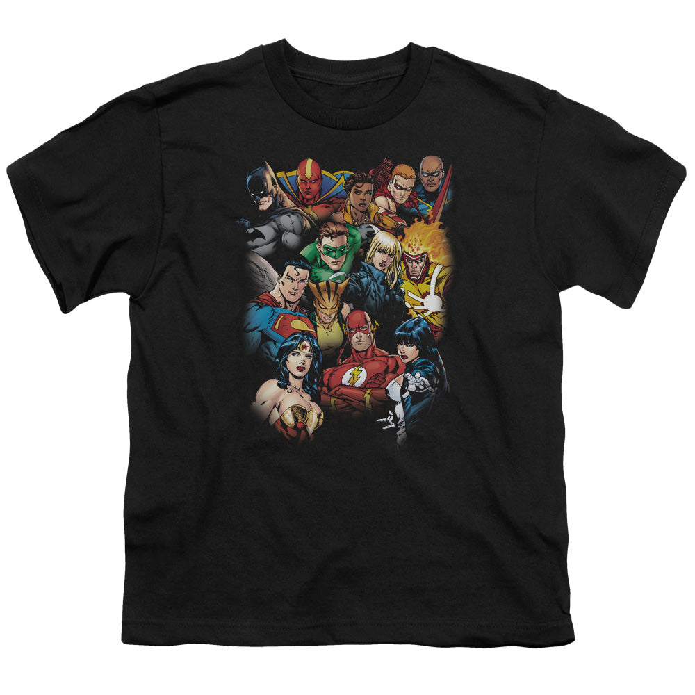 JLA The Leagues All Here Licensed Kid's T-Shirt (Ages 4-7) XS-XL