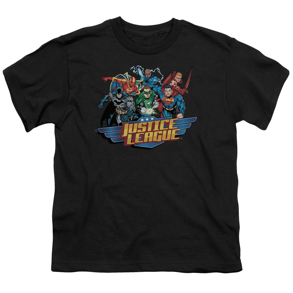 JLA Ready To Fight Licensed Kid's T-Shirt (Ages 4-7) XS-XL