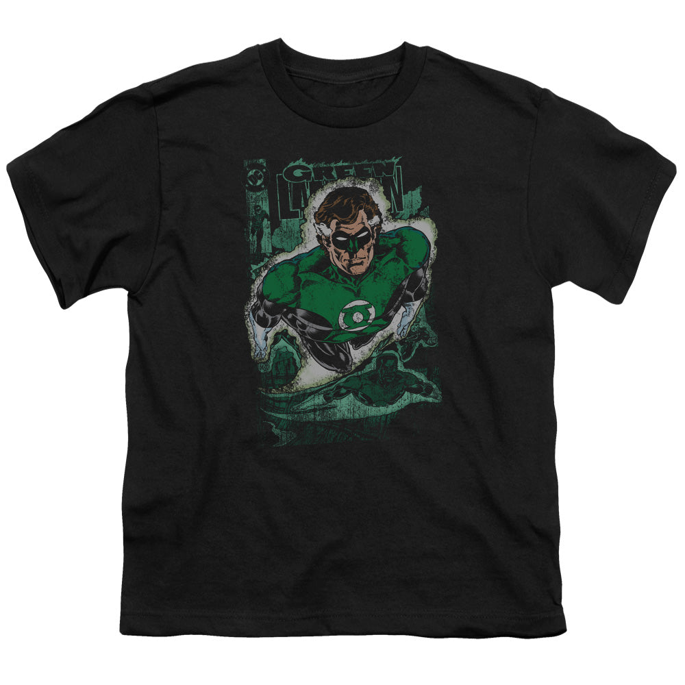 JLA Green Lantern #1 Distress Licensed Kid's T-Shirt (Ages 4-7) XS-XL