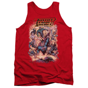 AN OFFCIALLY LICENSED JLA LOST ADULT UNISEX TANK TOP RED