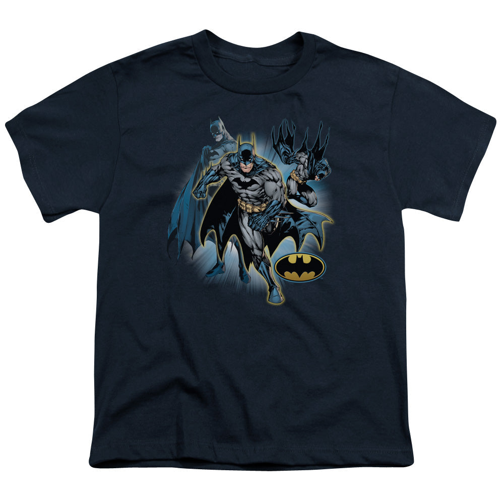 JLA Batman Collage Licensed Kid's T-Shirt (Ages 4-7) XS-XL