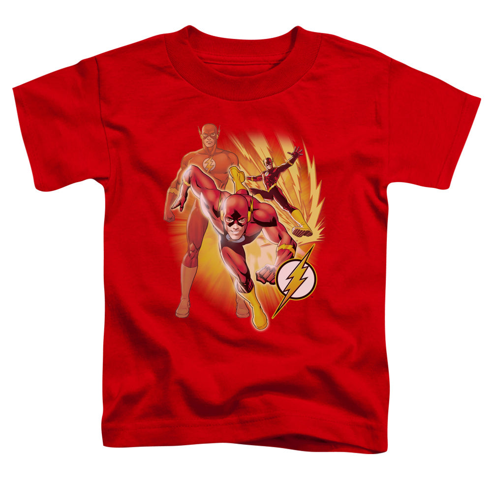 JLA Flash Collage Licensed Toddler T-Shirt LG