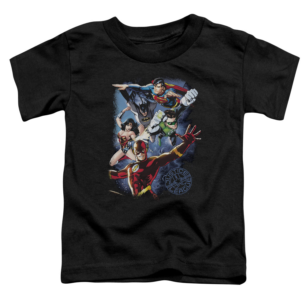 JLA Galactic Attack Color Licensed Toddler T-Shirt LG