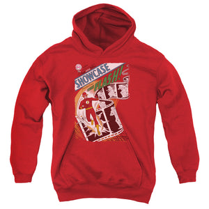 AN OFFCIALLY LICENSED JLA SHOWCASE #4 COVER YOUTH HOODIE RED
