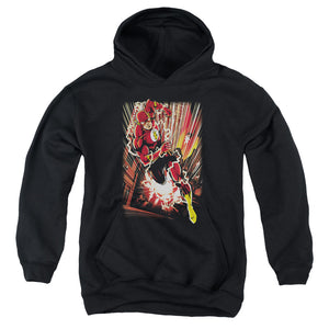 AN OFFCIALLY LICENSED JLA STREET SPEED YOUTH HOODIE BLACK