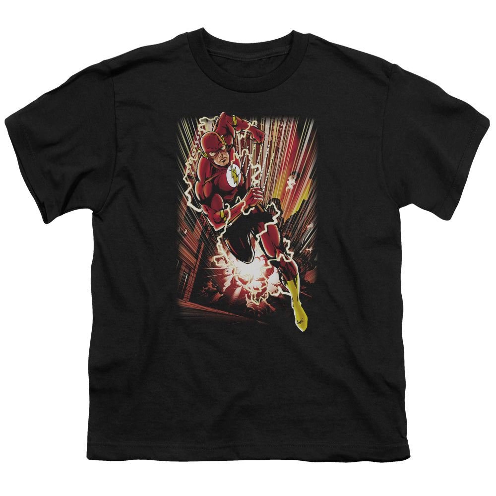 JLA Street Speed Licensed Kid's T-Shirt (Ages 4-7) SM-LG