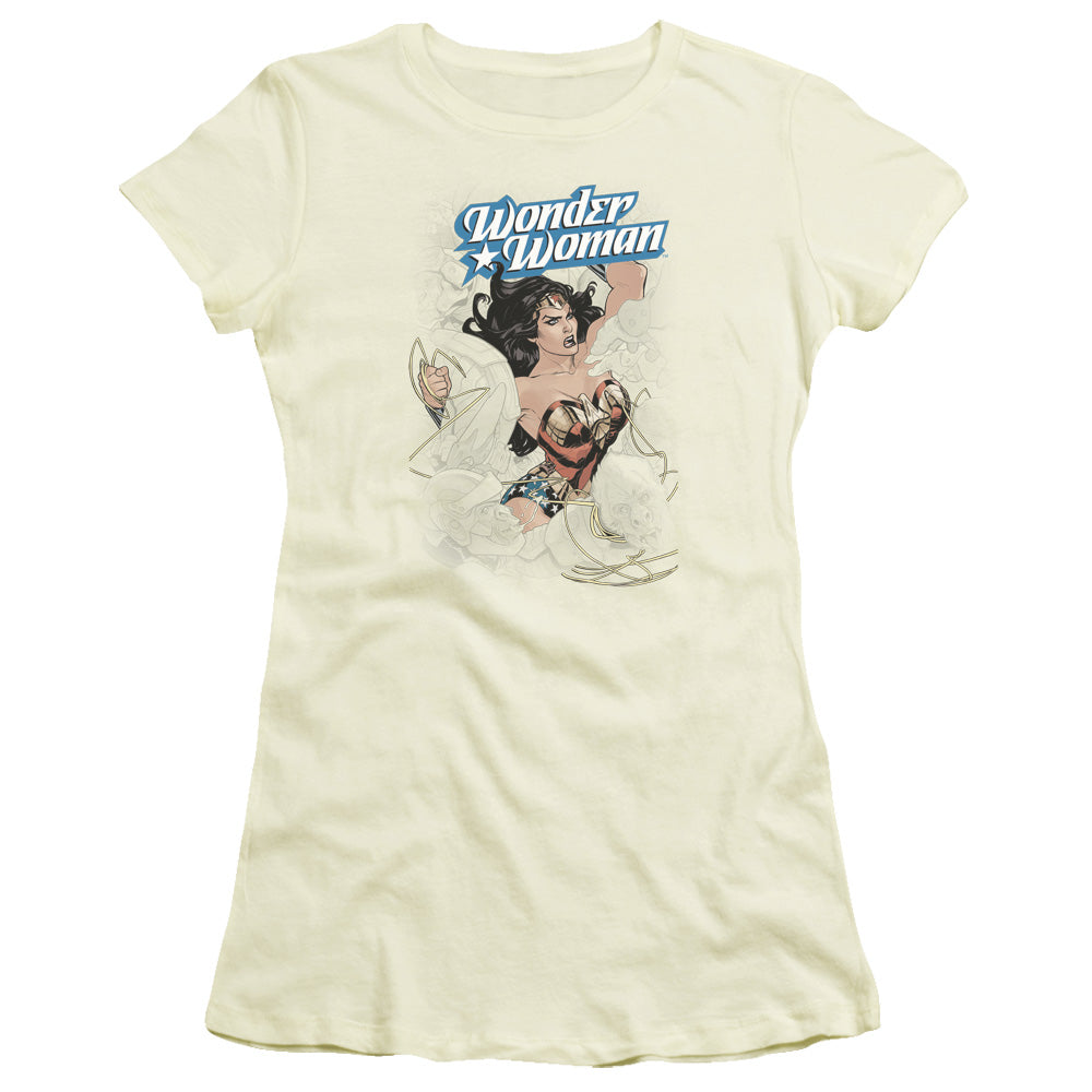 Dco Jla Ww #14 Cover Licensed Women's T-Shirt Juniors LG