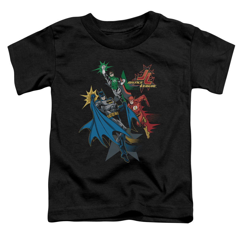JLA Action Stars Licensed Toddler T-Shirt LG