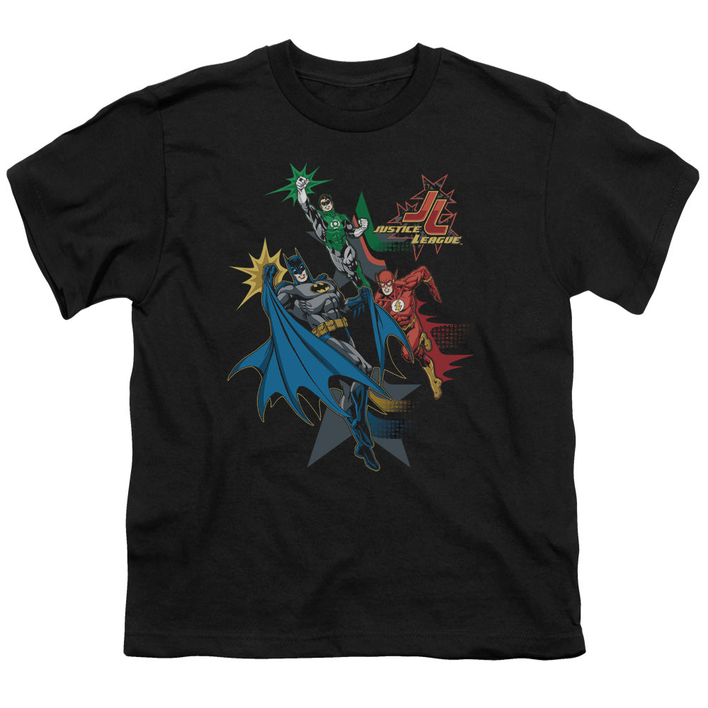 JLA Action Stars Licensed Kid's T-Shirt (Ages 4-7) SM