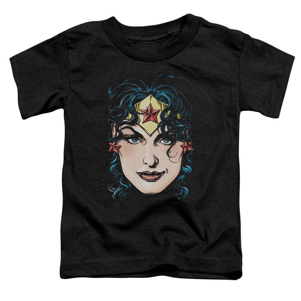 Dco Jla Wonder Woman Head Licensed Toddler T-Shirt SM-LG