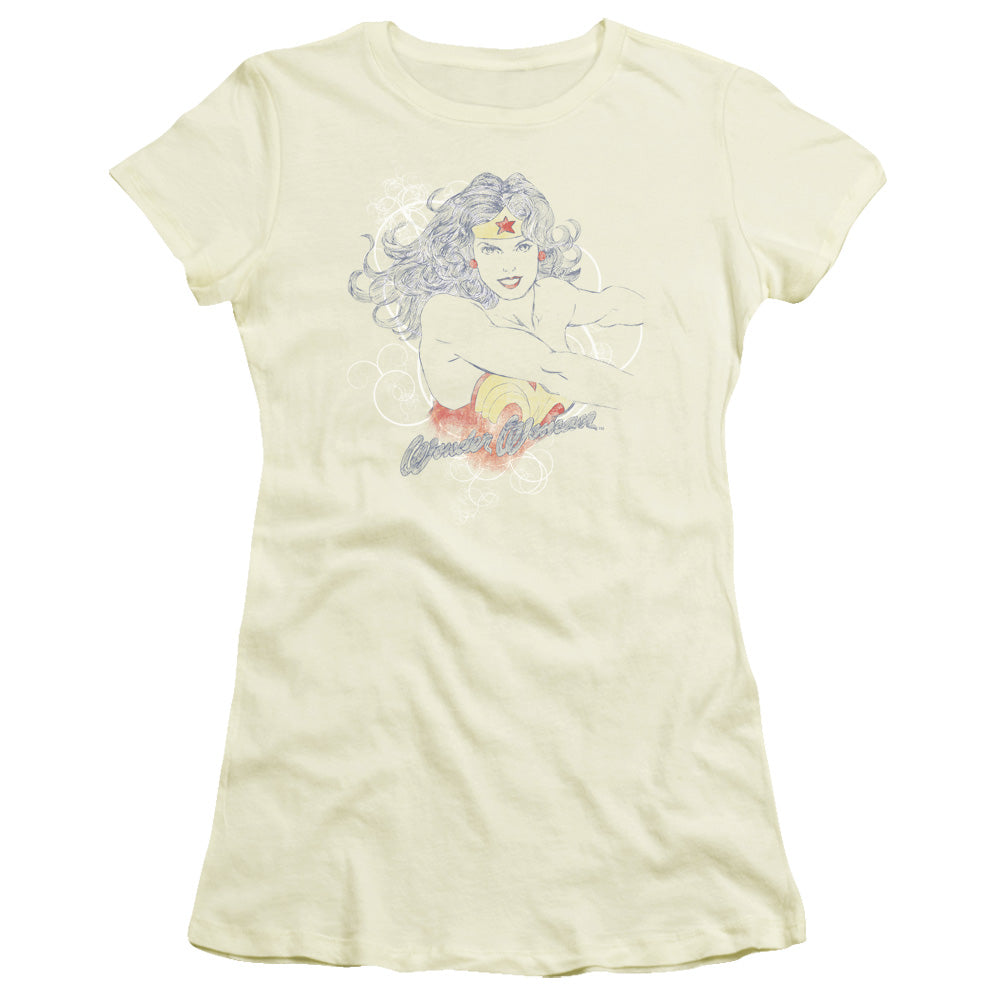 Dco Jla Sketch Truth Licensed Women's T-Shirt Juniors LG
