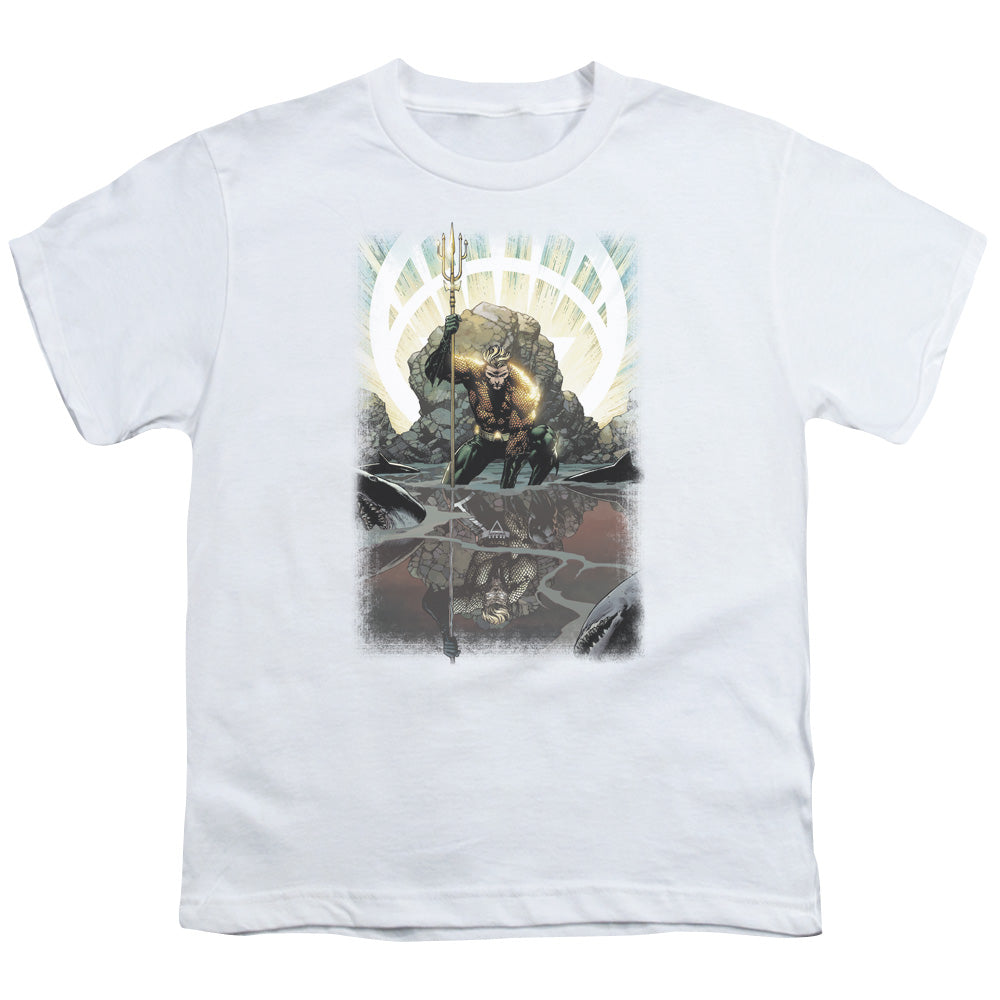 JLA Brightest Day Aquaman Licensed Kid's T-Shirt (Ages 4-7) SM-XL