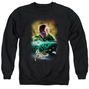 AN OFFCIALLY LICENSED JLA(GL) ABIN SUR ADULT UNISEX CREWNECK SWEATSHIRT BLACK
