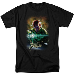 AN OFFCIALLY LICENSED JLA(GL) ABIN SUR MEN'S REGULAR FIT T-SHIRT BLACK