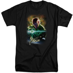 AN OFFCIALLY LICENSED JLA(GL) ABIN SUR MEN'S TALL FIT T-SHIRT BLACK