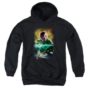 AN OFFCIALLY LICENSED JLA(GL) ABIN SUR YOUTH HOODIE BLACK