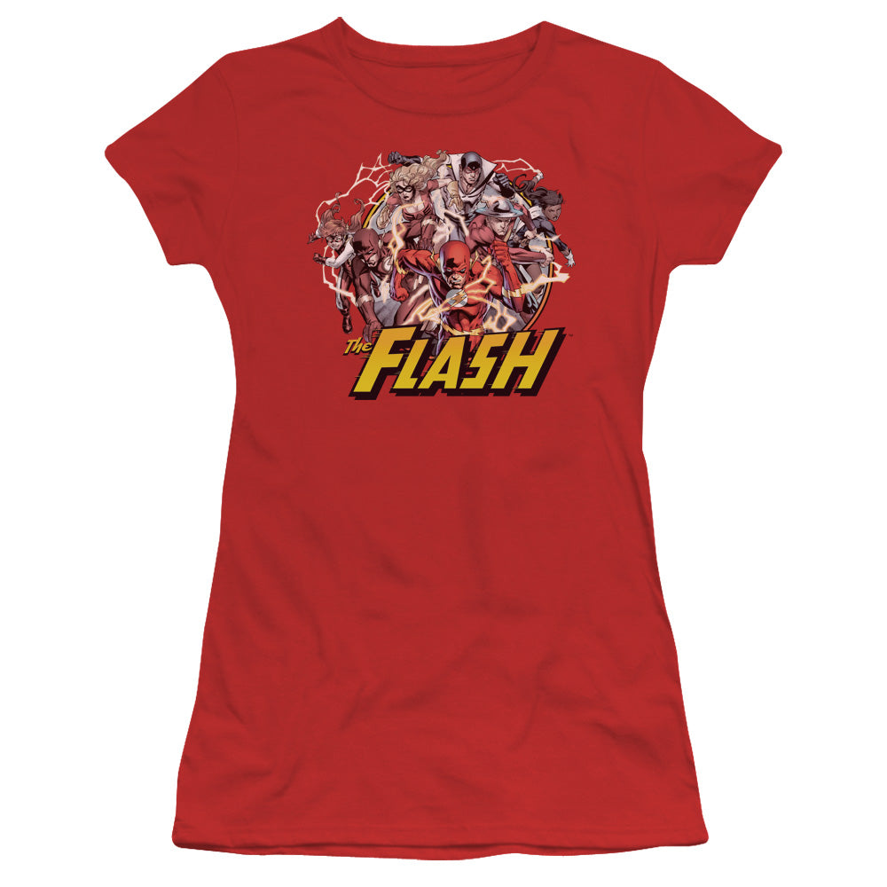 JLA Flash Family Licensed Women's T-Shirt Juniors SM