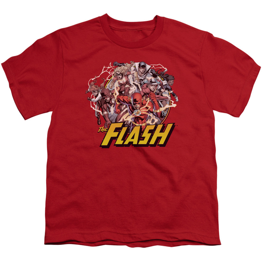 JLA Flash Family Licensed Kid's T-Shirt (Ages 4-7) SM-XL