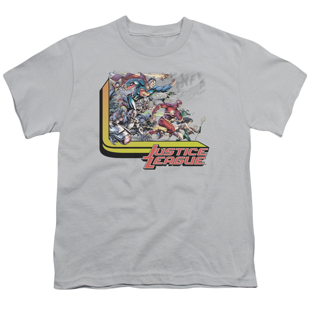 JLA Ready To Fight Licensed Kid's T-Shirt (Ages 4-7) XL