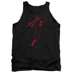 AN OFFCIALLY LICENSED JLA FLASH DARKNESS ADULT UNISEX TANK TOP BLACK