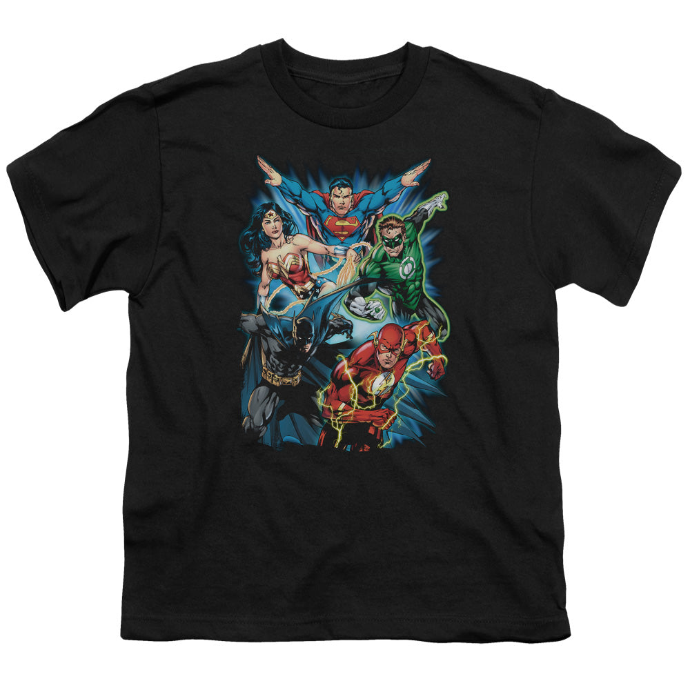 JLA Jl Assemble Licensed Kid's T-Shirt (Ages 4-7) SM-LG
