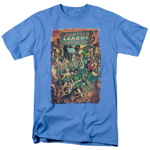 AN OFFCIALLY LICENSED JLA NO 212 VINTAGE MEN'S REGULAR FIT T-SHIRT CAROLINA BLUE