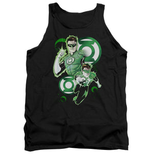 AN OFFCIALLY LICENSED JLA GL IN ACTION ADULT UNISEX TANK TOP BLACK